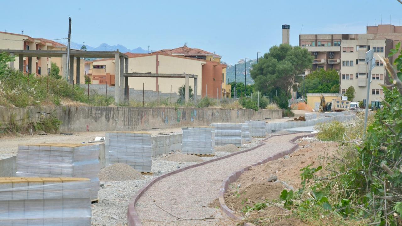 Il cantiere di via Macerata (foto di Vanna Sanna)