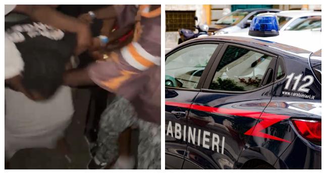 
	Un momento dell'aggressione ripresa in un video

