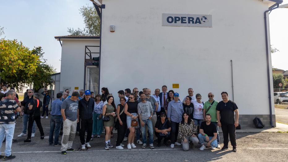 Il presidio dei lavoratori