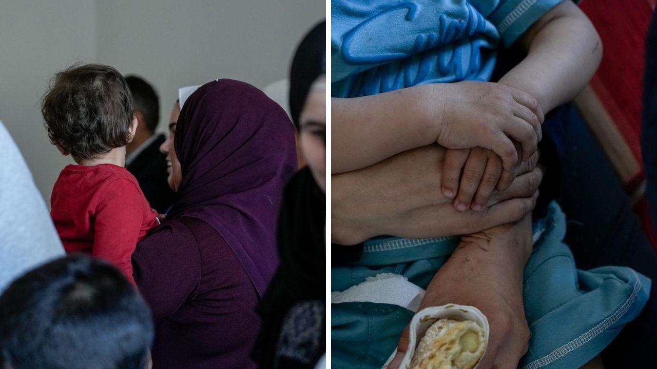 
	Momenti del ricongiungimento familiare a Firenze (foto Facebook della sindaca Sara Funaro)

