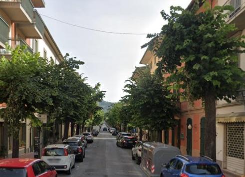 
	Viale Bicchierai a Montecatini: qui c'&egrave; stata la tentata rapina

