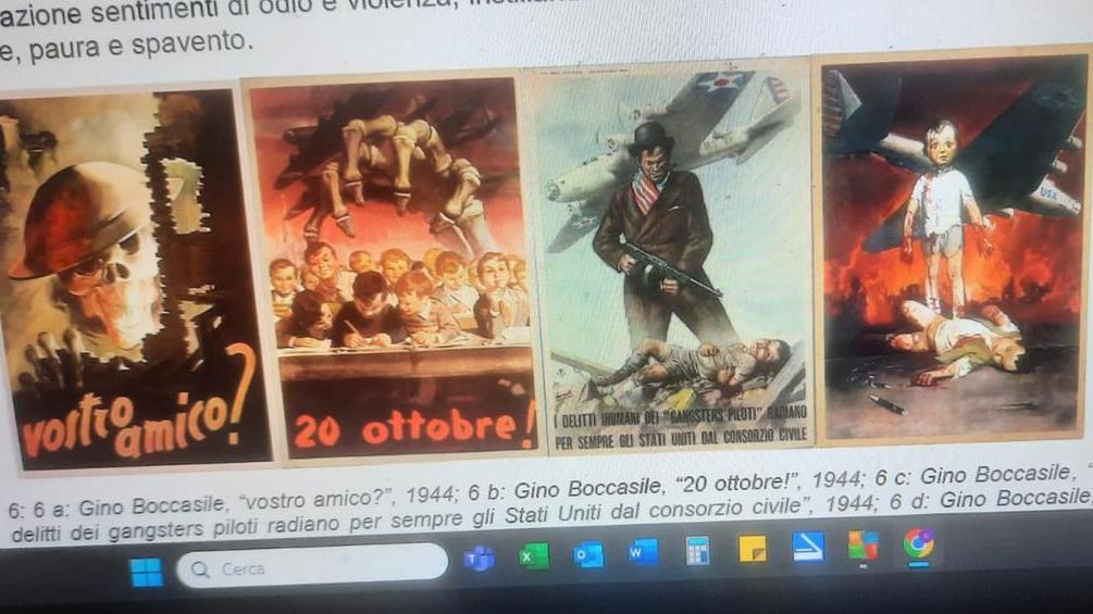 Le vignette di propaganda nazifascista