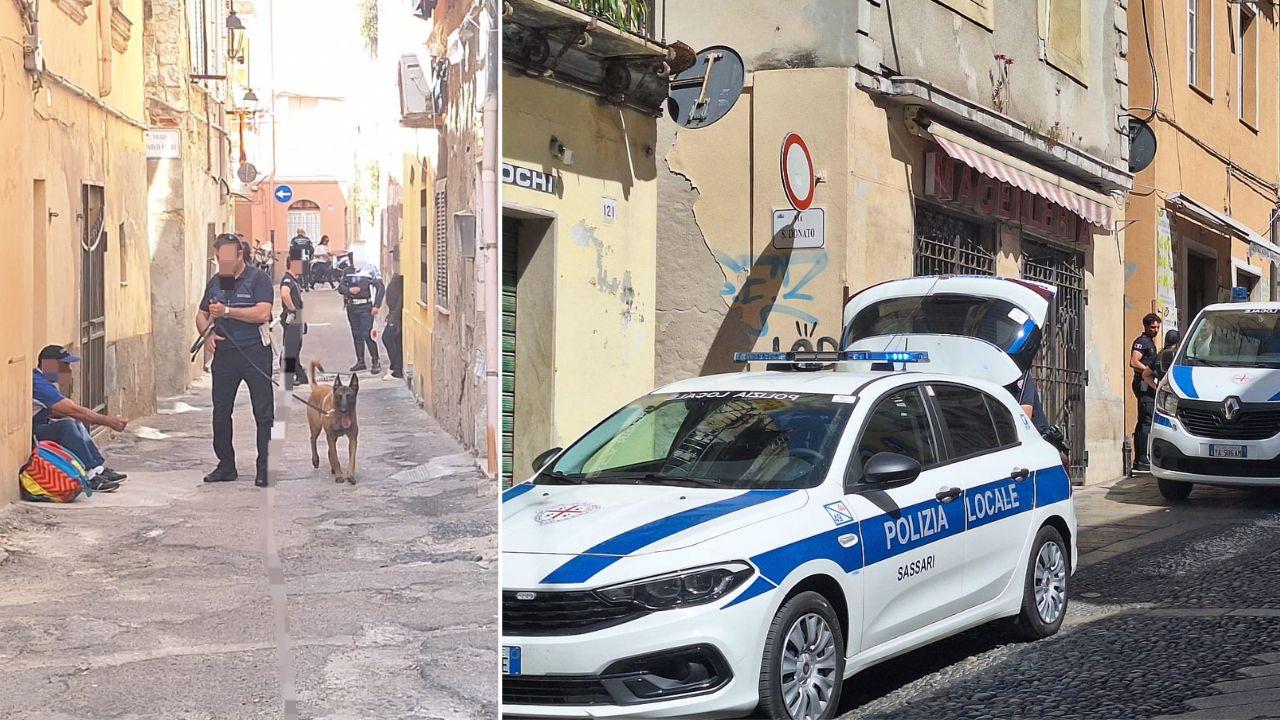 Sassari, operazione antidroga e identificazioni in centro storico: tre fermi