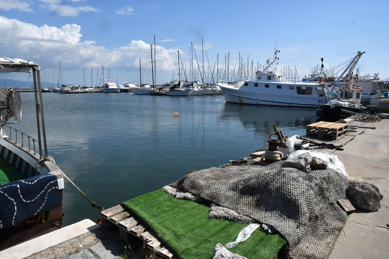 Imbarcazioni nel porticciolo di Torregrande