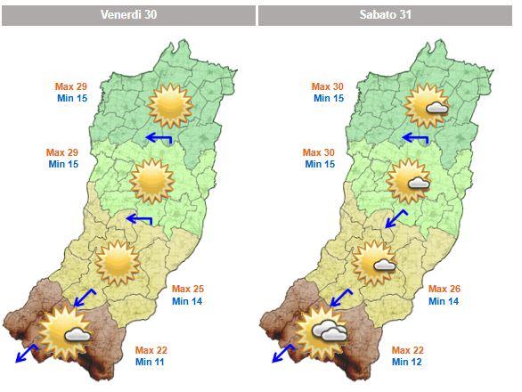 Arriva il caldo estivo: fino a 30 gradi in pianura, temperature oltre la media