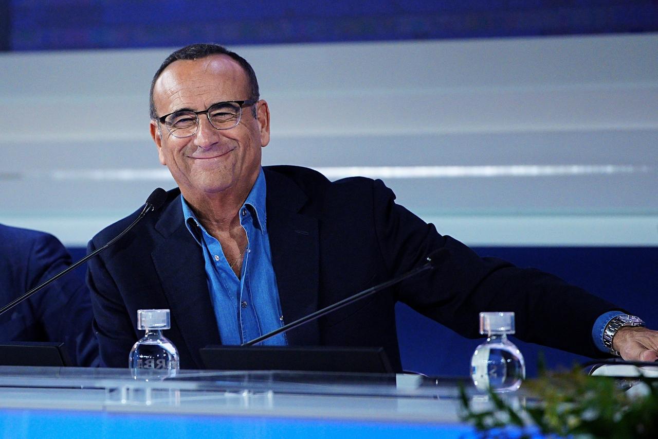 
	Carlo Conti durante la presentazione della scorsa edizione

