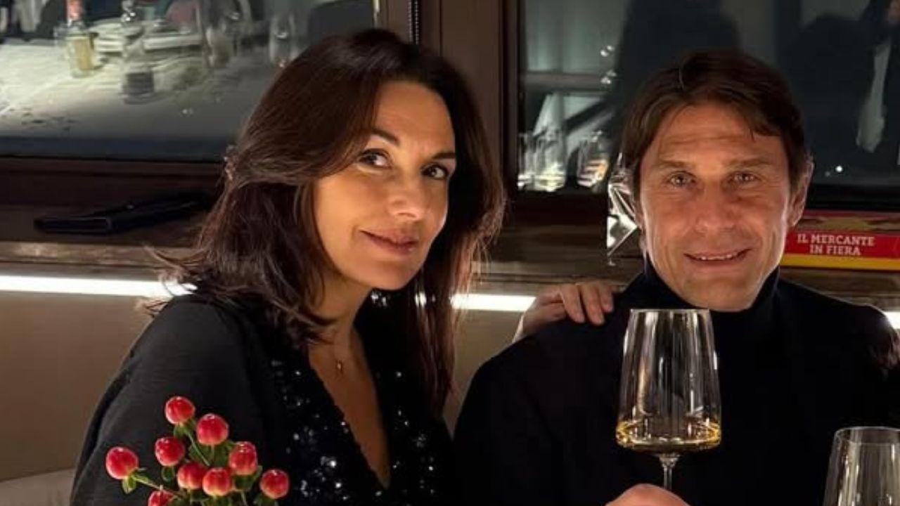 Elisabetta Muscarello e Antonio Conte (Instagram Antonio Conte)