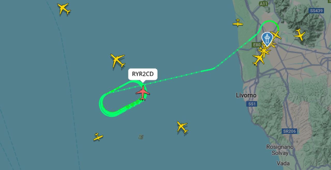 
	Il tracciato Ryanair di Flighradar24

