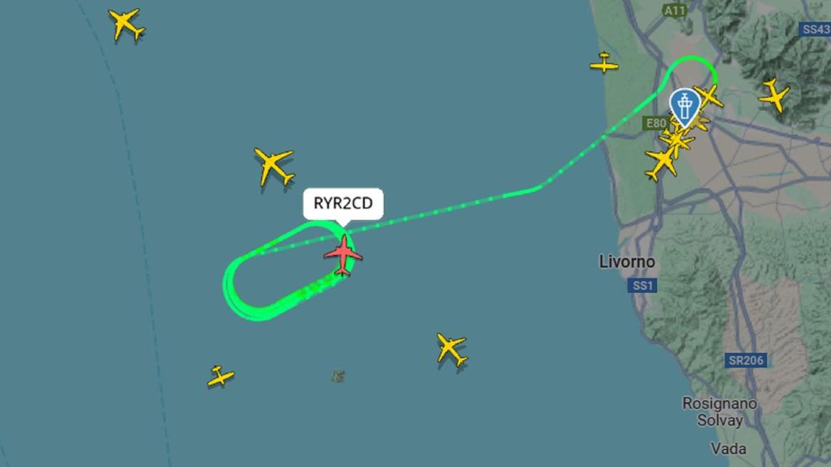 Il tracciato Ryanair di Flighradar24