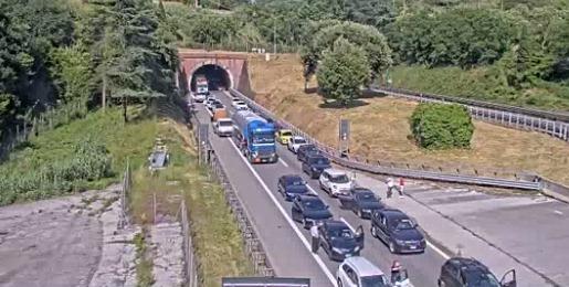 
	Le lunghe code che si sono formate sull'A11 dopo l'incidente

