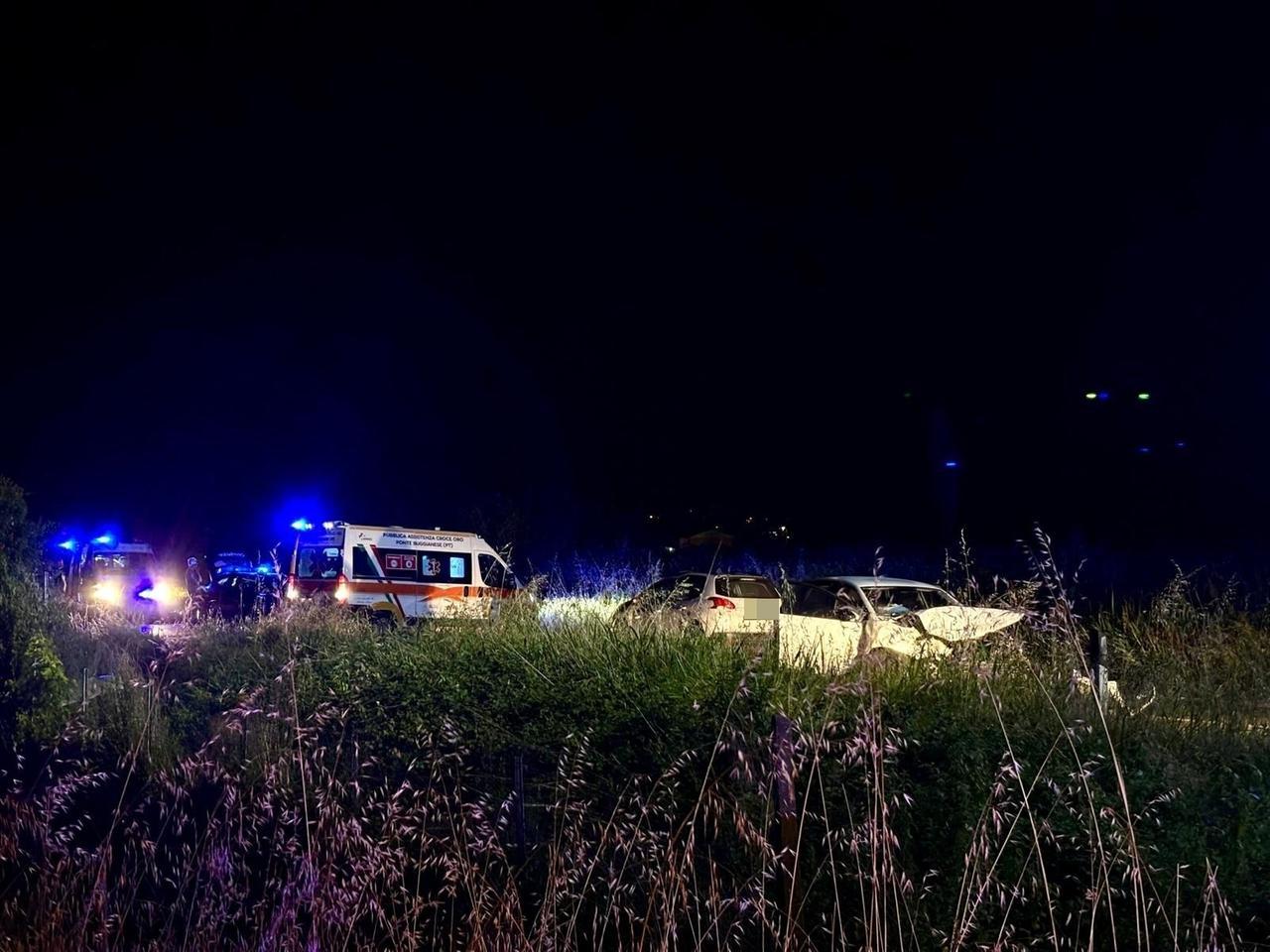 
	I mezzi coinvolti nell'incidente a Ponte Buggianese (foto Innocenti)

