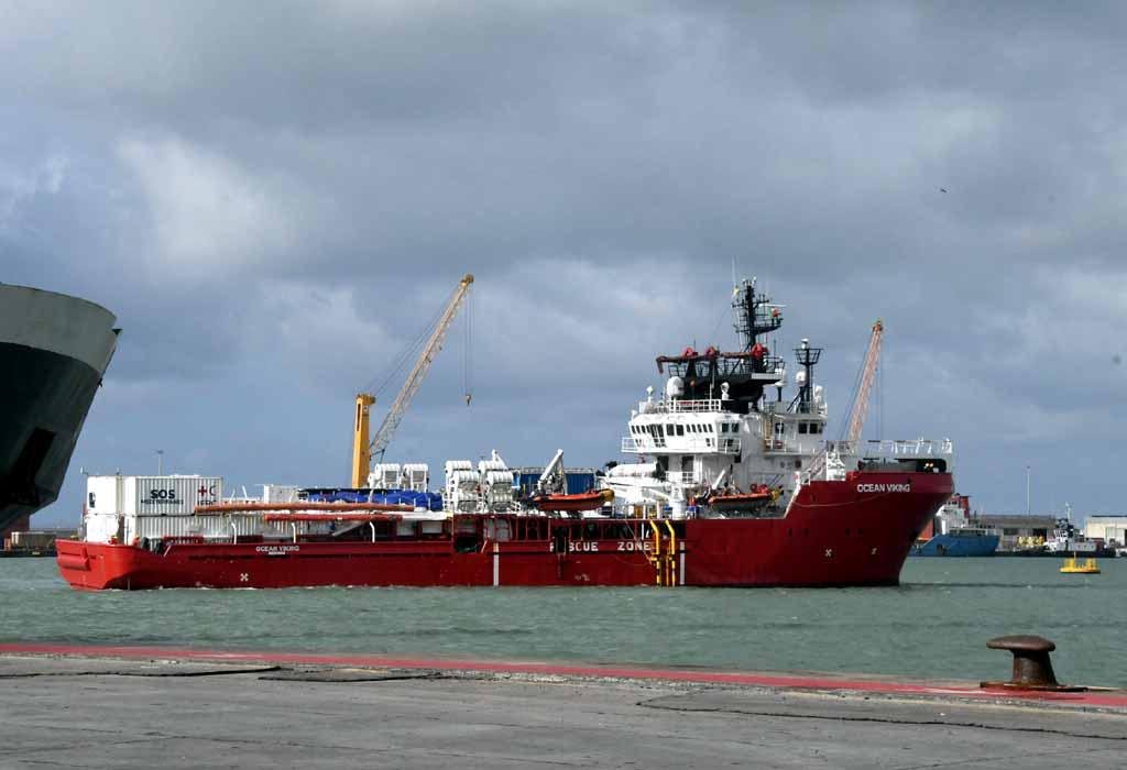 
	L'Ocean Viking (foto d'archivio / Cuffaro)

