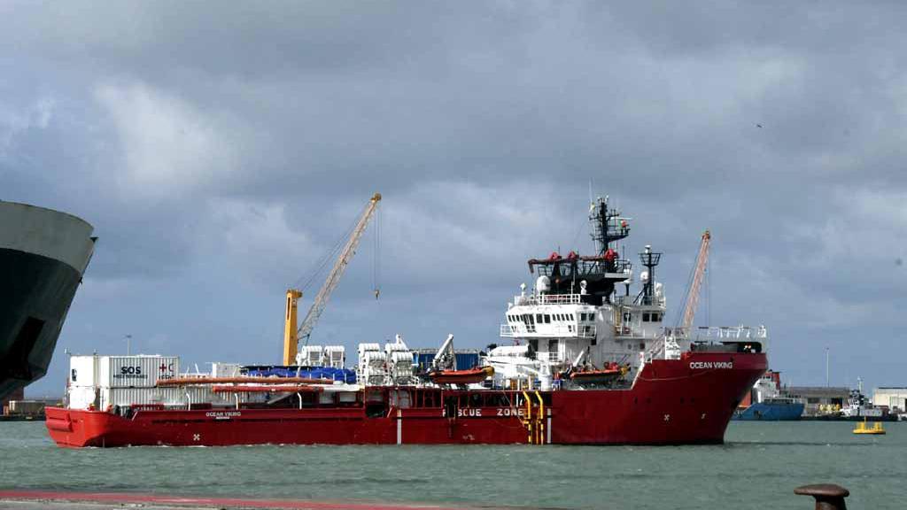 L'Ocean Viking (foto d'archivio / Cuffaro)