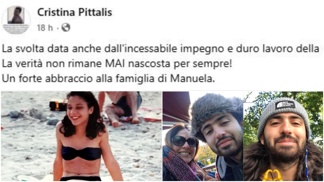 
	Il post di Cristina Pittalis, sotto Manuela Murgia e Michael Frison

