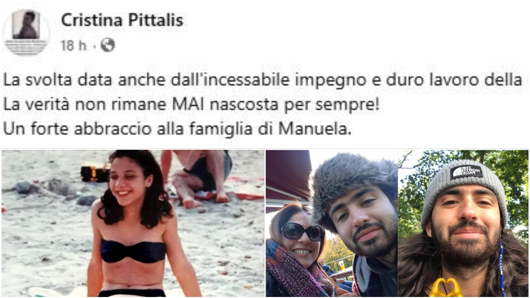 Il post di Cristina Pittalis, sotto Manuela Murgia e Michael Frison