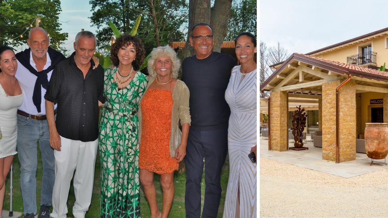 
	Alcuni dei vip presenti alla festa e uno scorcio della tenuta (foto instagram&nbsp;Gianna Masseria)

