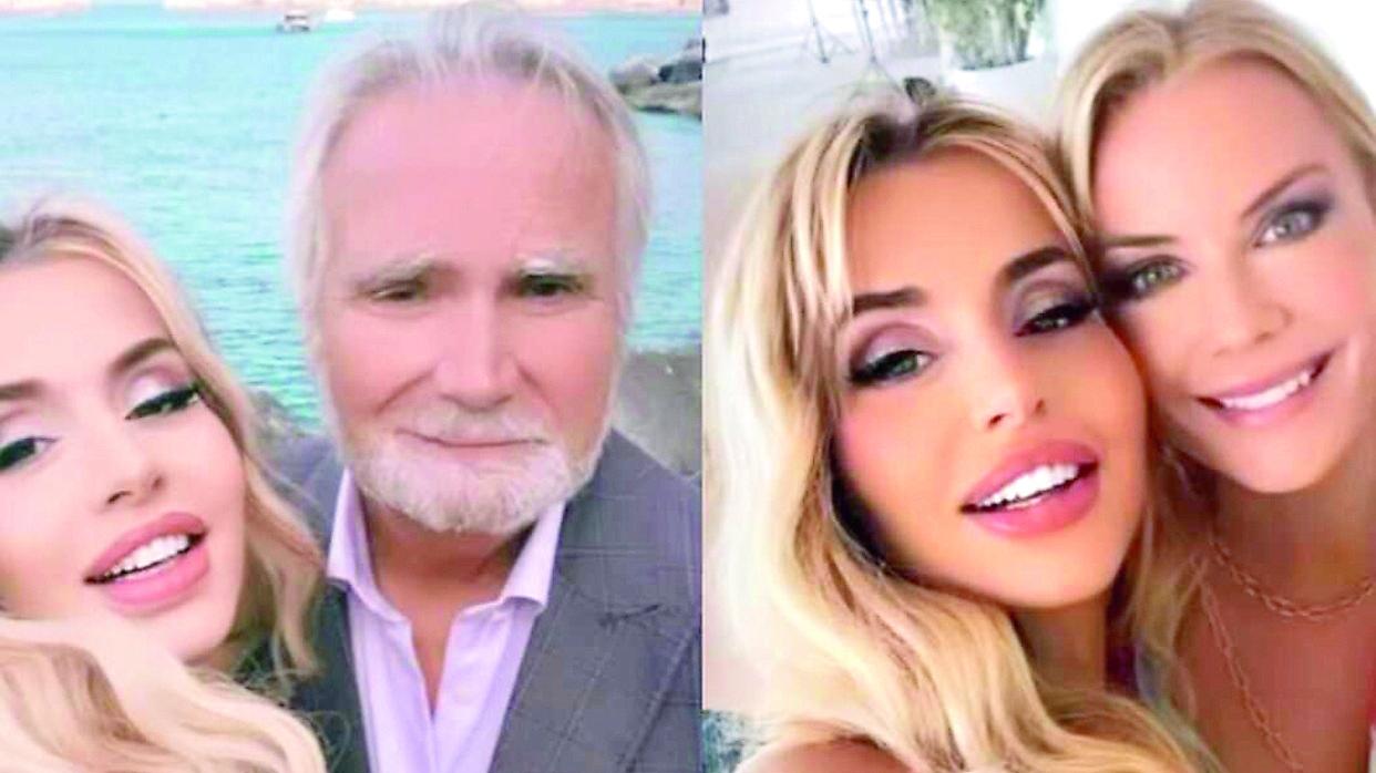 Valeria Marini in alcuni scatti tratti dalle storie su Instagram