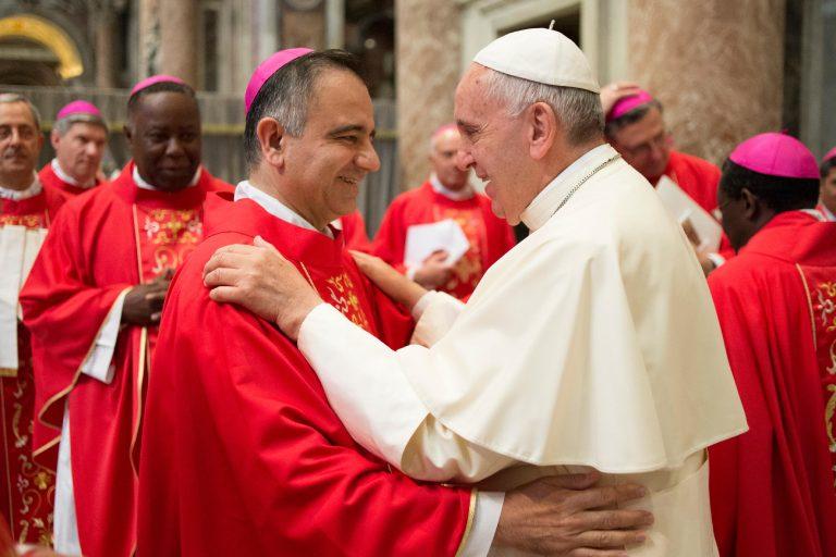 
	Il vescovo Erio e papa Francesco

