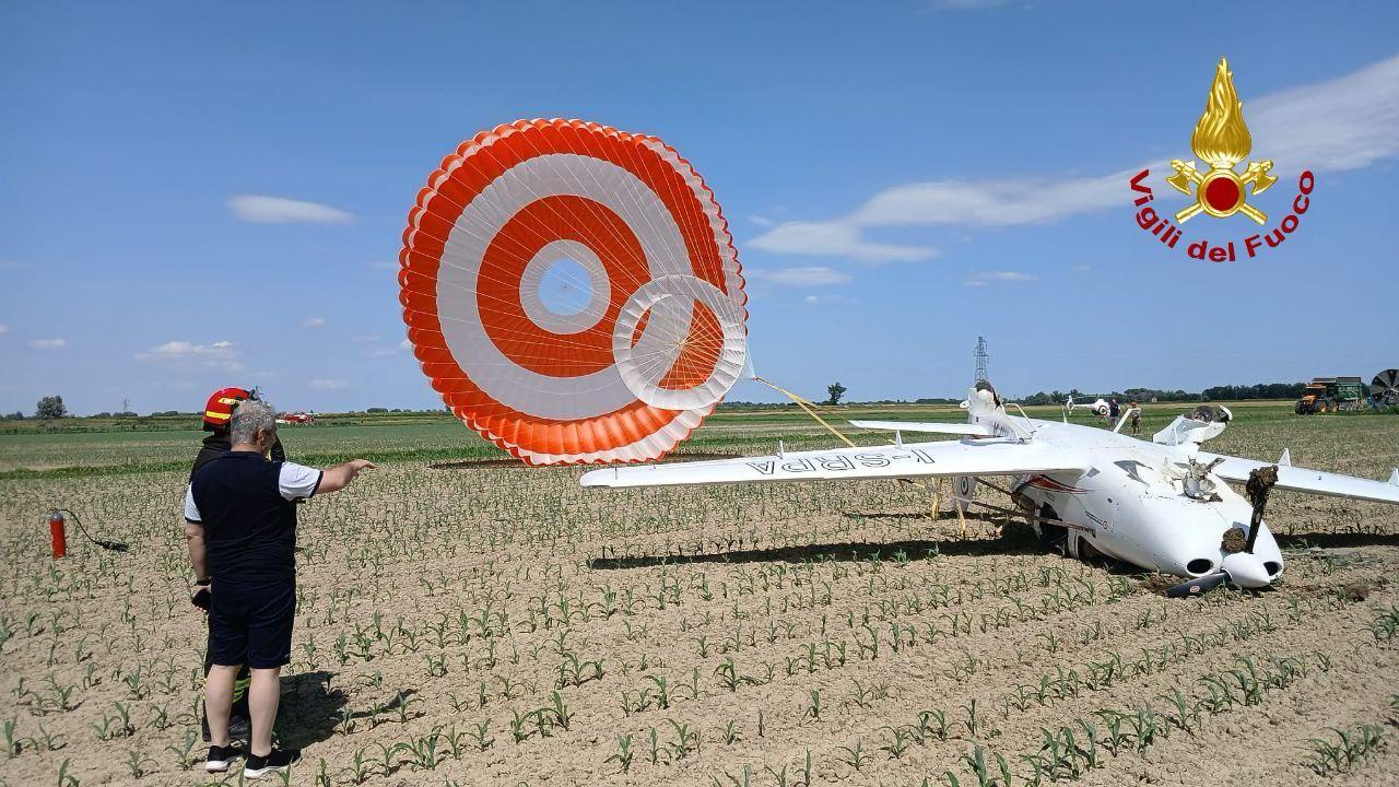 Incidente aereo. Velivolo precipita a Molinella