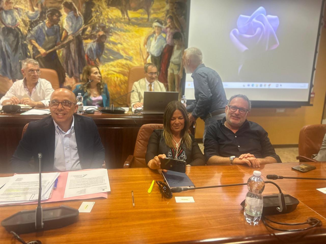 
	Da sinistra Massimiliano Sanna, Maria Bonaria Zedda e Luigi Muredd

