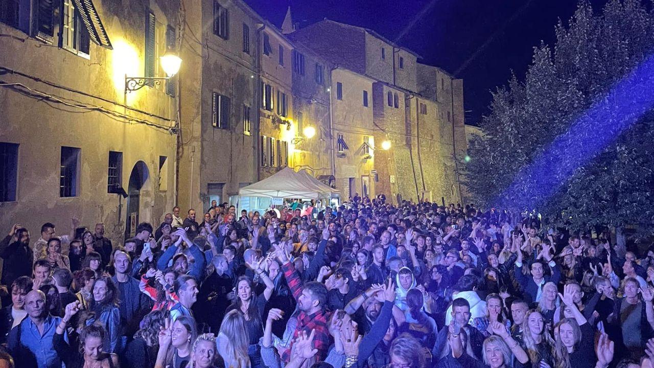 Il borgo di Terricciola nell'edizione 2024 della Notte Bianca (Foto: Comune di Terricciola)