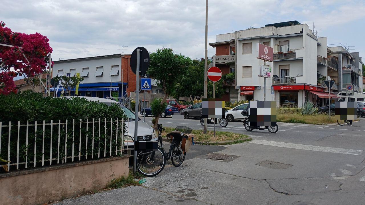 Il punto in cui è avvenuto l'episodio