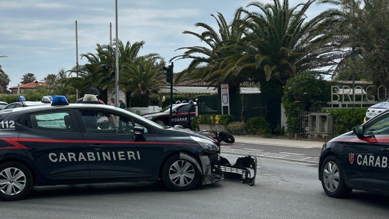 L'intervento dei carabinieri