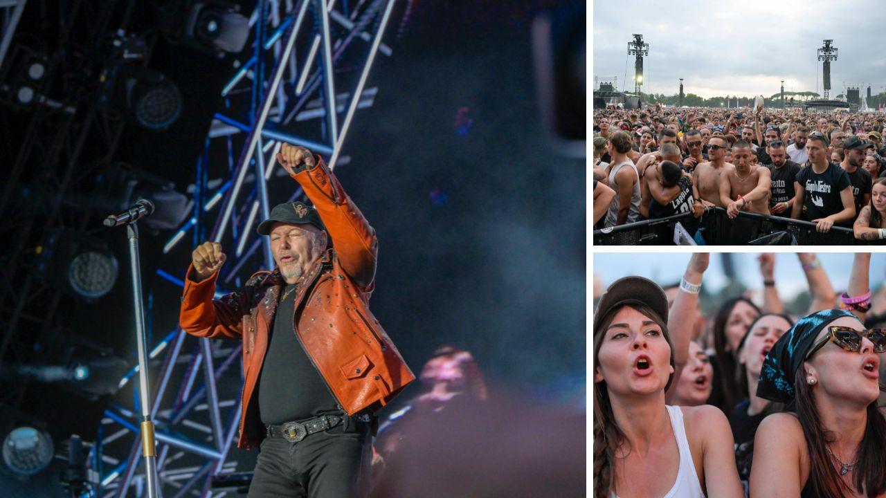 
	Vasco Rossi sul palco della Visarno Arena a Firenze davanti a 65mila persone

