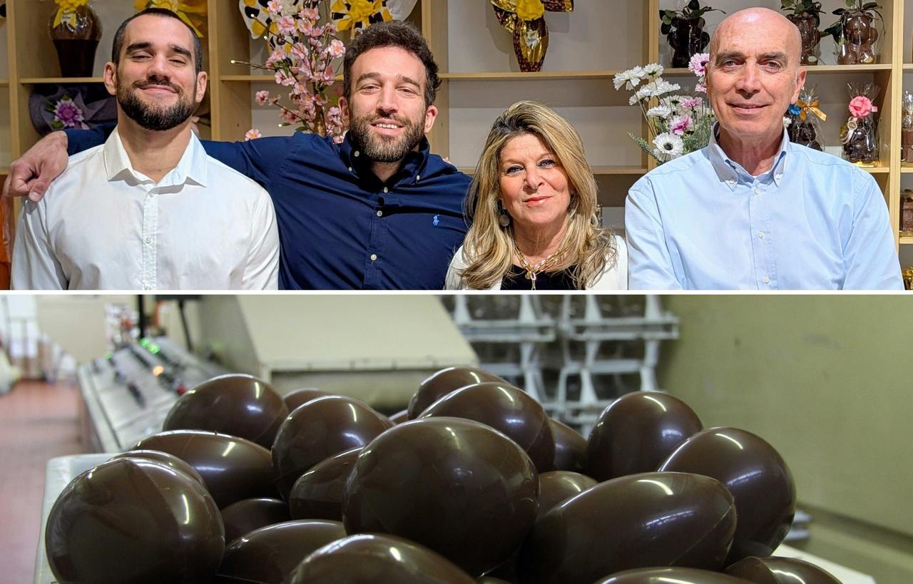 
	La famiglia Berni e le uova di cioccolato Dolcem

