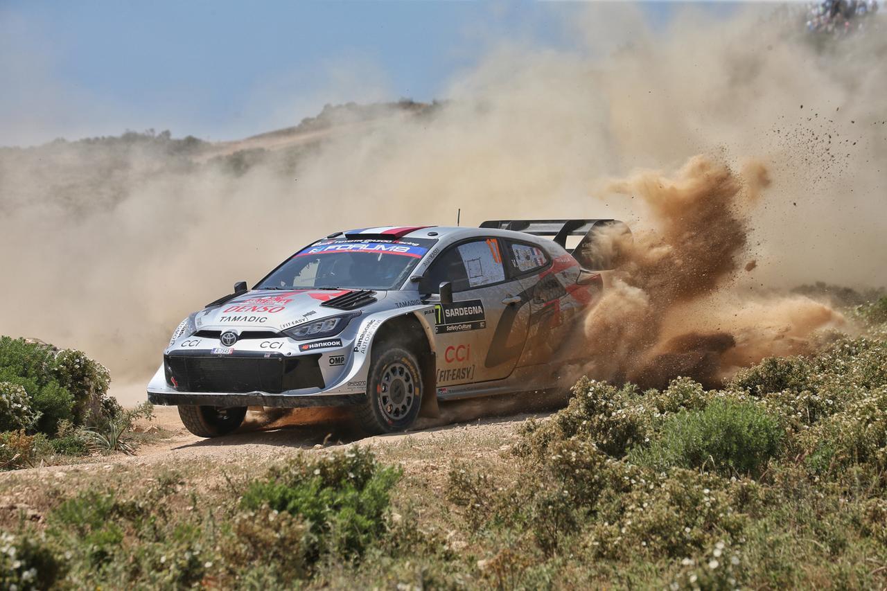 
	La Toyota del leader <strong>Sebastien Ogier</strong> (foto Daniele Carta)

