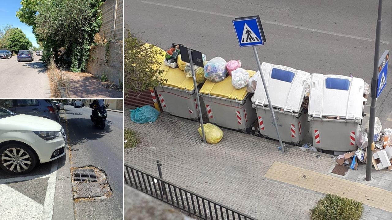 Buche, marciapiedi e cassonetti: i cittadini scrivono alla “Nuova”
