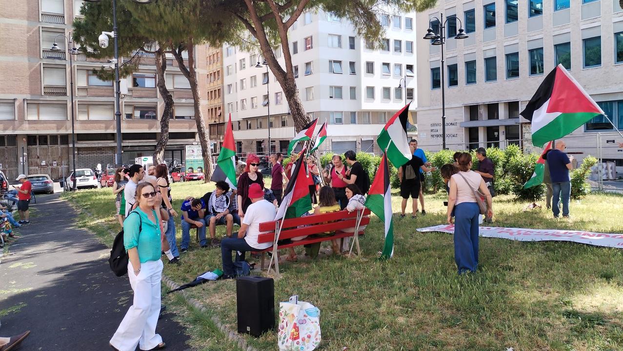 Alcuni dei manifestanti