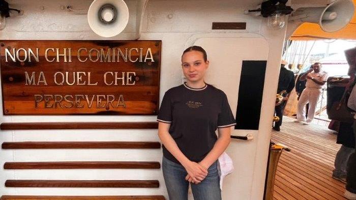 Dodici giorni sull’Amerigo Vespucci, si realizza il sogno della 17enne reggiana Margherita Ferrari