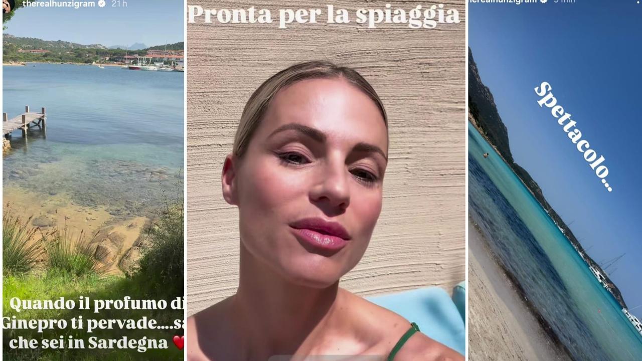 Michelle Hunziker, vacanze in Costa Smeralda: «Che spettacolo»