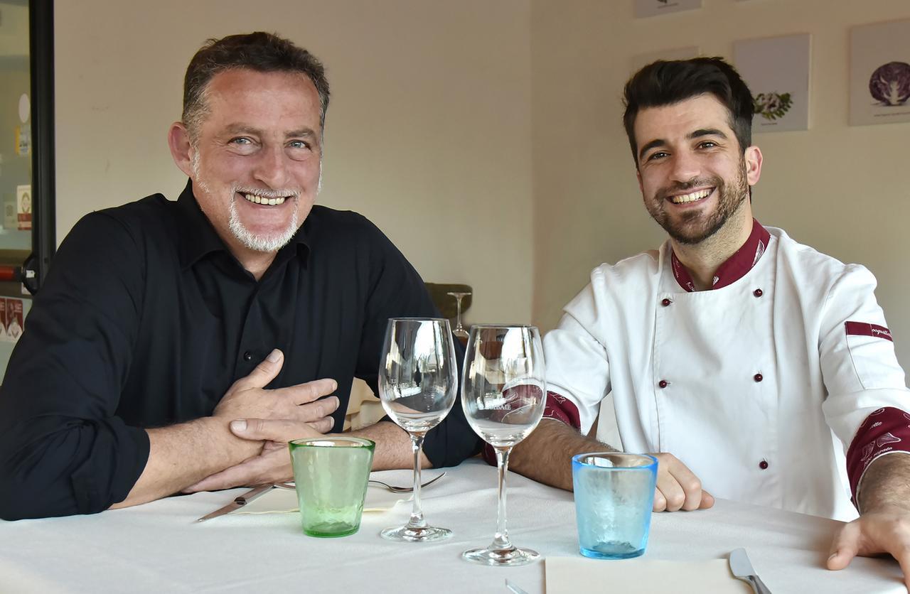 Daniele Fagiolini e Meti Dine dll’Antico Ristoro Le Colombaie di San Miniato