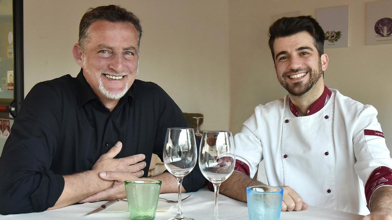 Daniele Fagiolini e Meti Dine dll’Antico Ristoro Le Colombaie di San Miniato