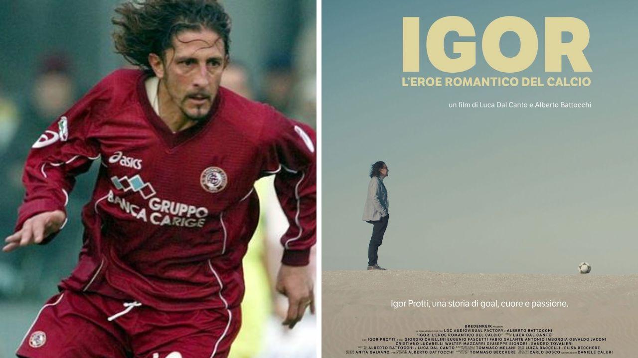 Igor Protti e il poster del fim