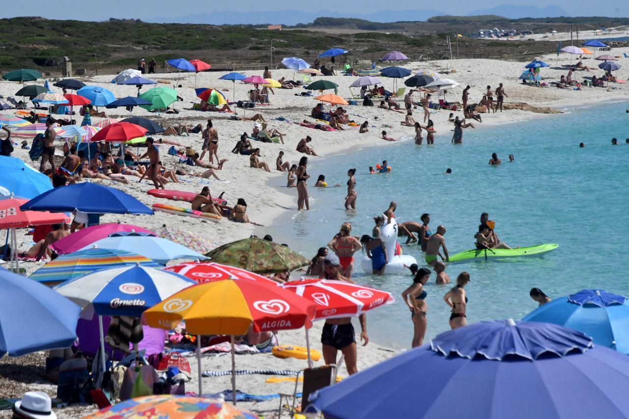 La spiaggia di Is Aruttas
