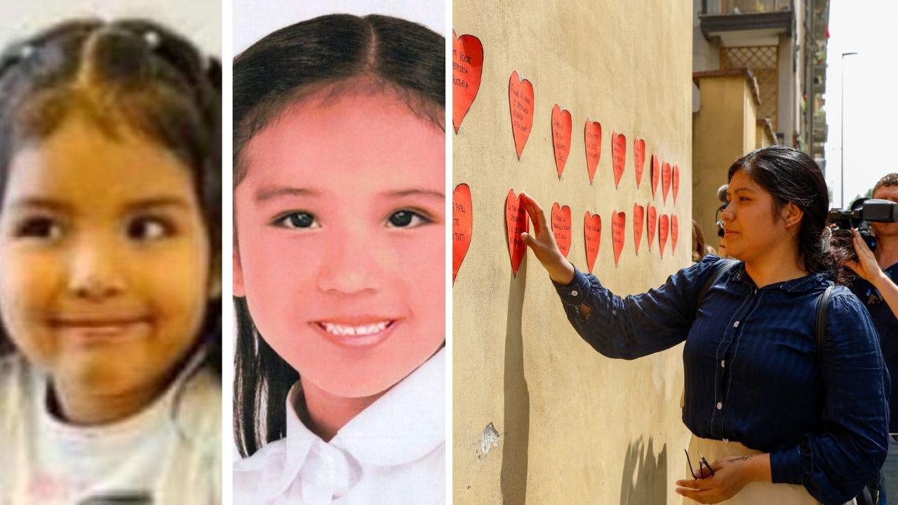 Due immagini di Kata e la mamma