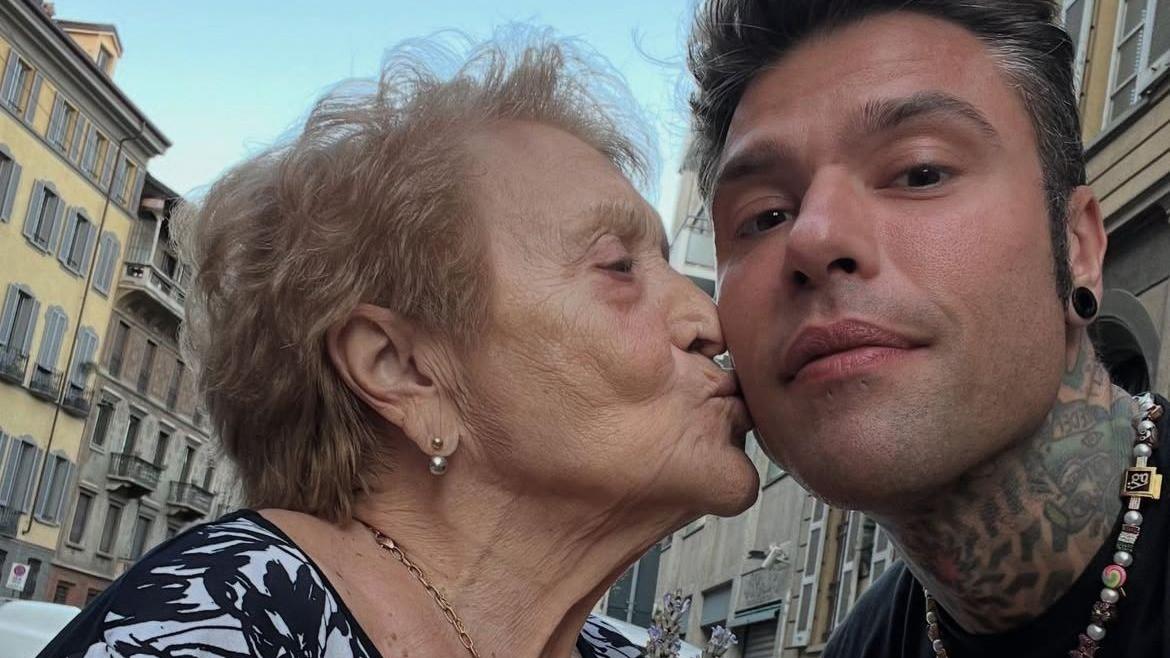 Fedez e la nonna Luciana Violini