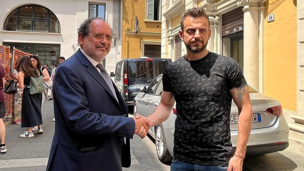 L'avvocato Antonio Ingroia e Nicholas Negrini