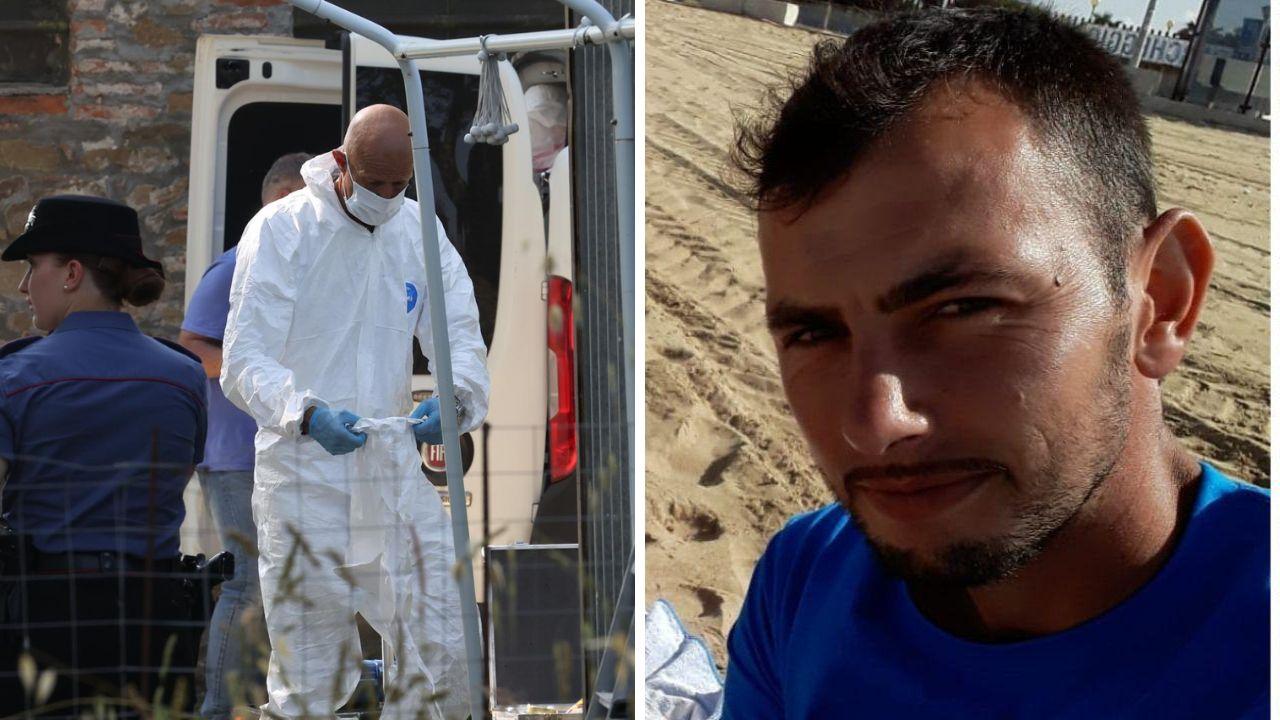 
	Le forze dell'ordine al lavoro e a destra Vasile Frumuzache

