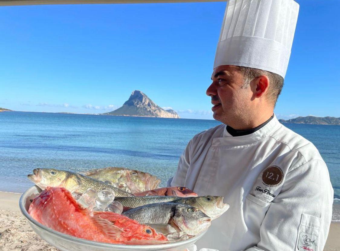 Lo chef Salvatore Porcu del Cafè Restaurant di Porto San Paolo