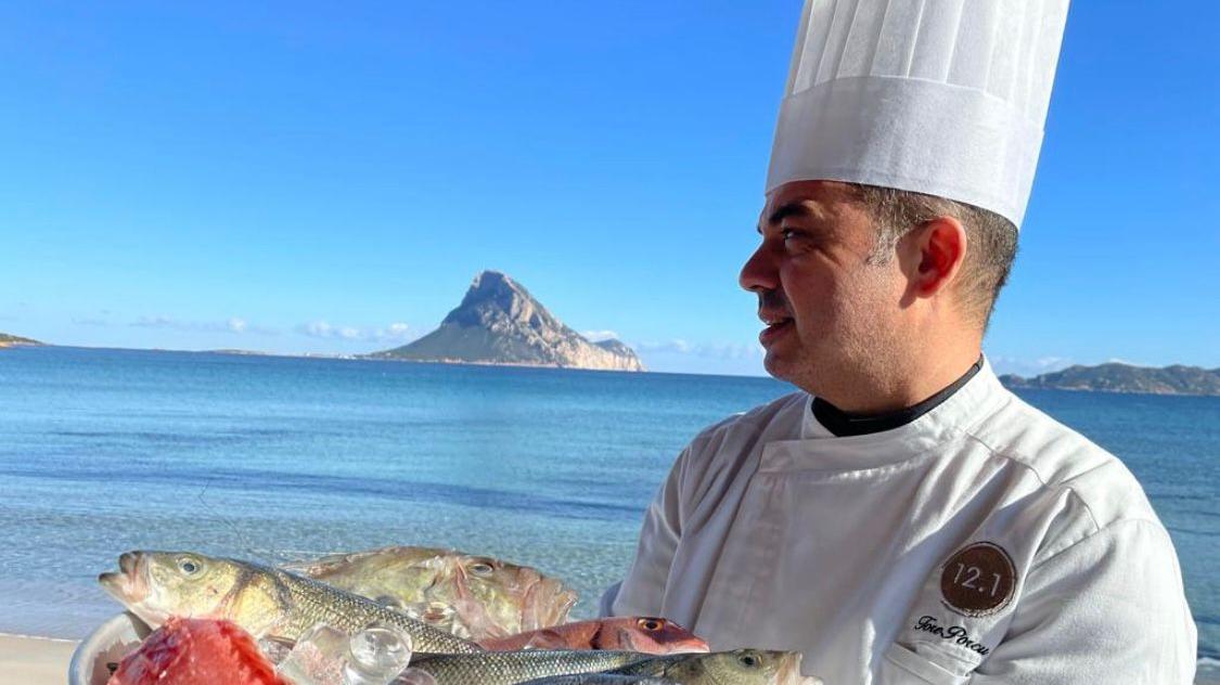 Lo chef Salvatore Porcu del Cafè Restaurant di Porto San Paolo