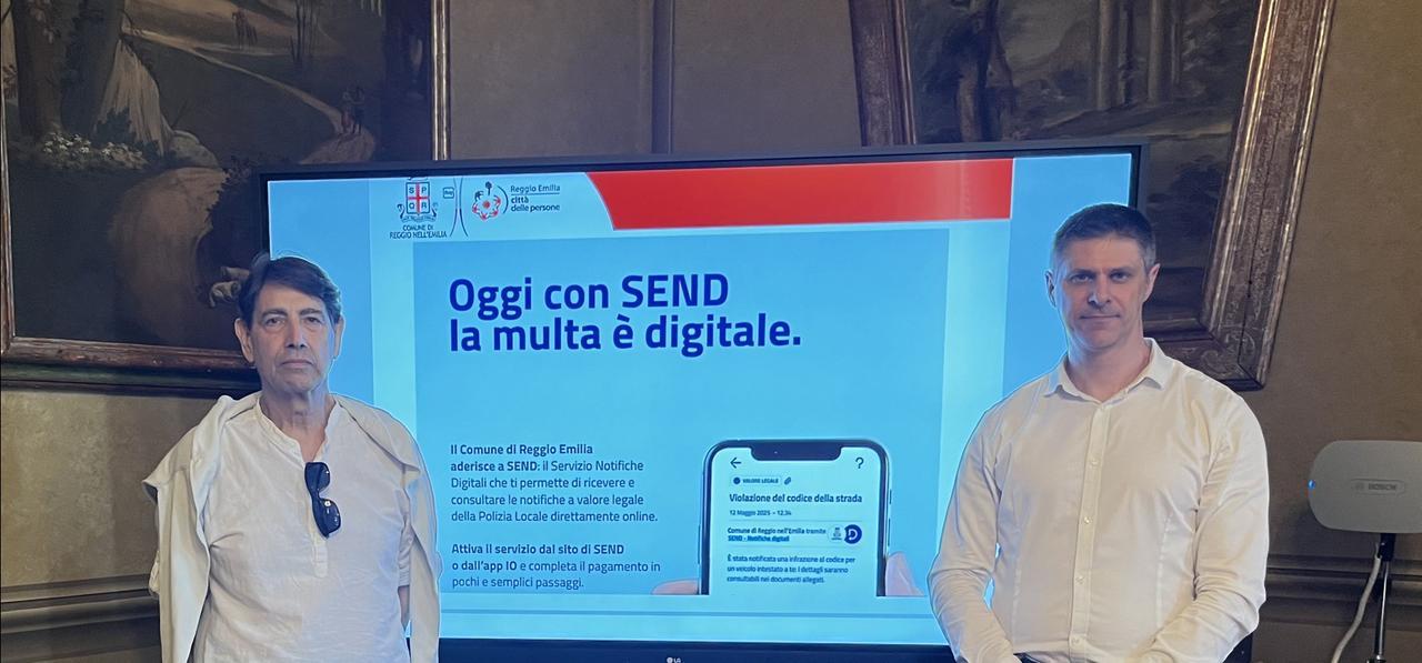 Send sbarca a Reggio Emilia: multe e atti legali ora arrivano per via digitale. Ecco come funziona