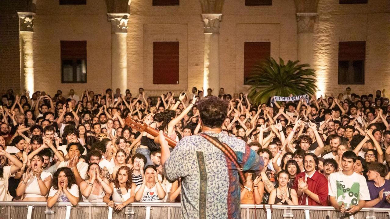 Marco Castello sul palco (foto Sara Tosi)