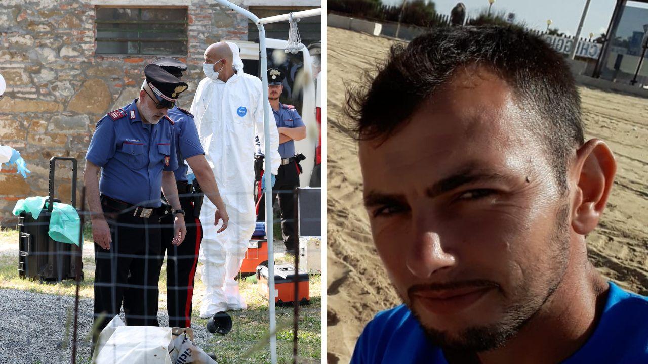 I carabinieri alla casa di Vasile Frumuzache (foto Nucci / Innocenti)