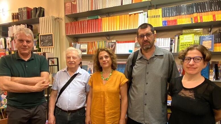 Da sinistra Bianchi, Clemente, Galimi, Causarano e Cavaciocchi a Firenze