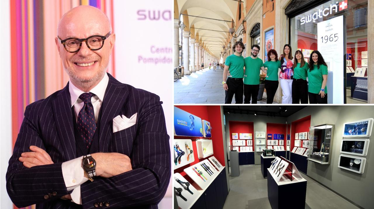 
	Carlo Giordanetti e il nuovo negozio Swatch

