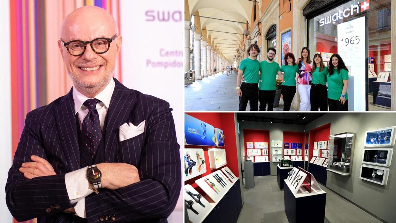 Carlo Giordanetti e il nuovo negozio Swatch